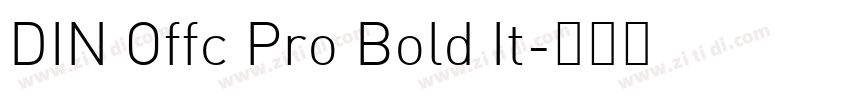 DIN Offc Pro Bold It字体转换